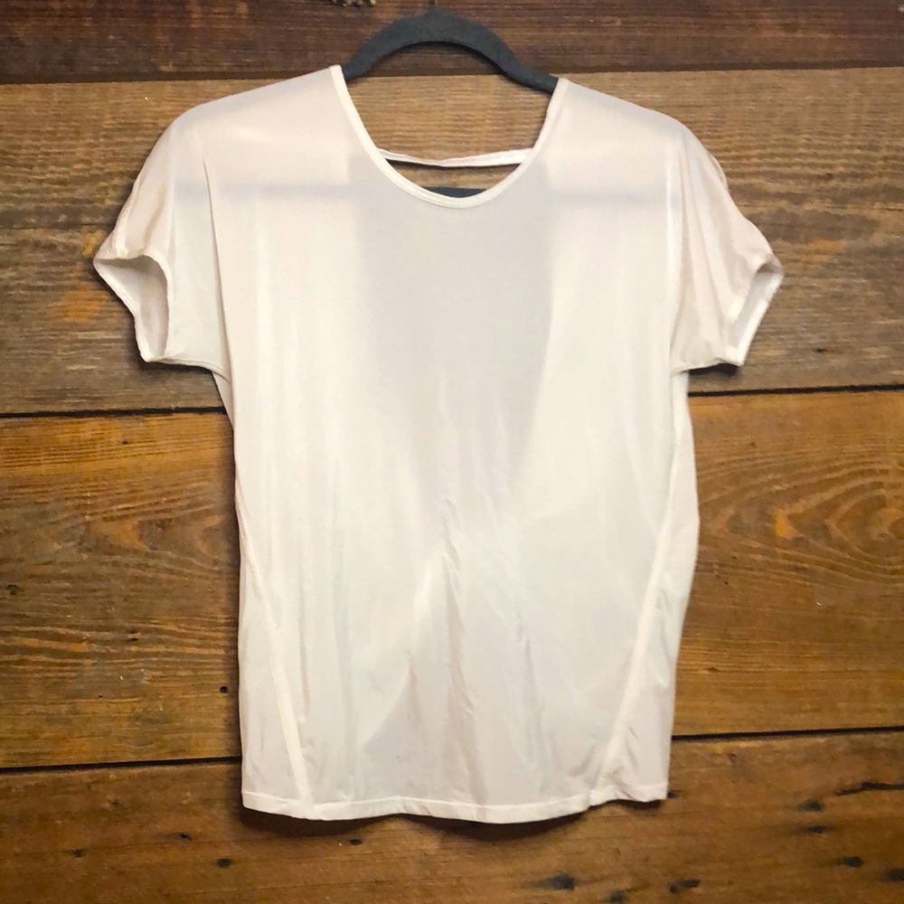 Lululemon twist back sheer top